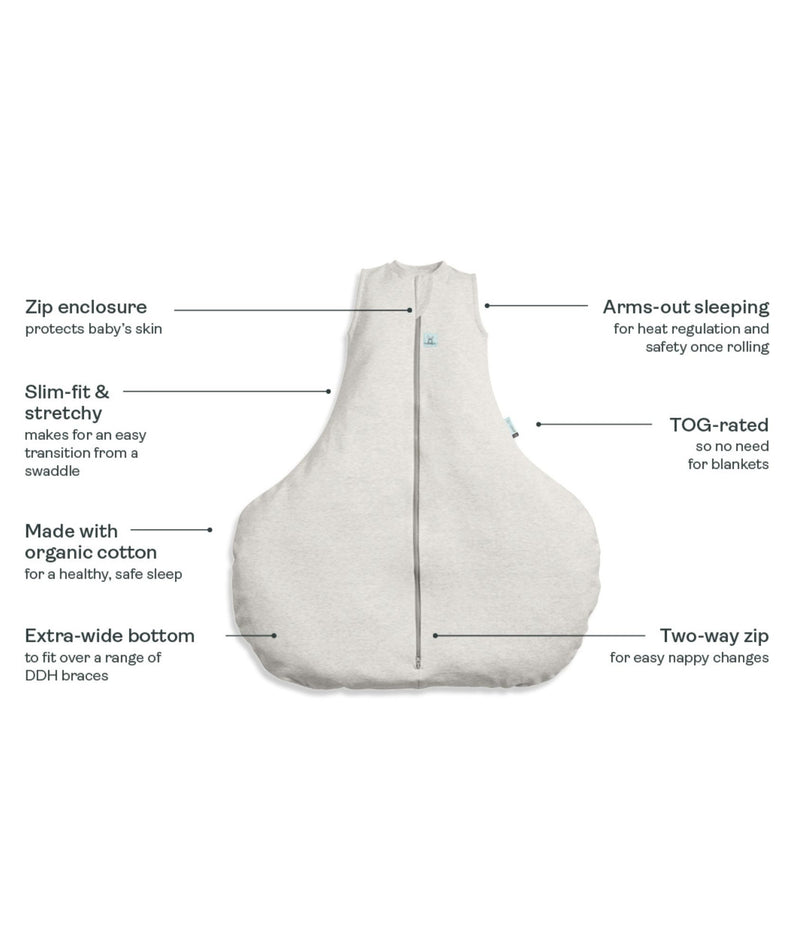 Hip Harness Jersey Sleeping Bag 0.2 TOG Oatmeal Marle