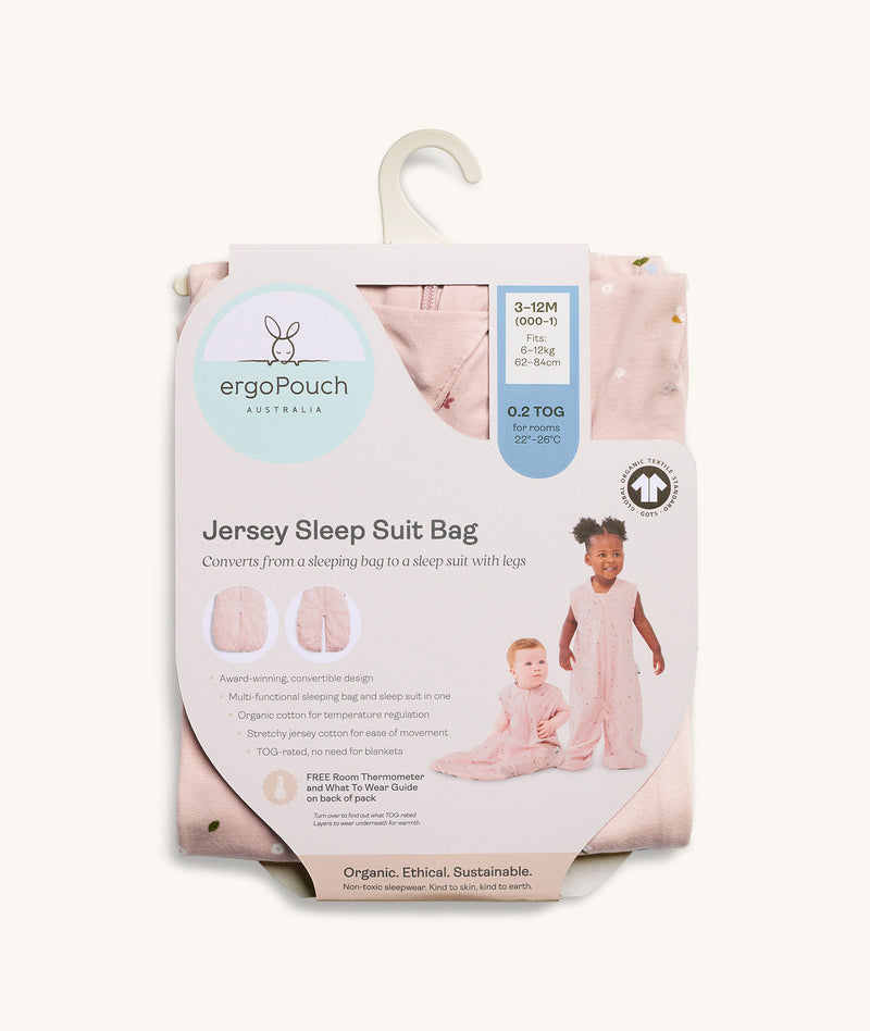 Jersey Sleep Suit Bag 0.2 TOG packaging