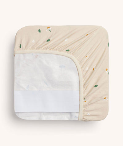 2-in-1 Waterproof Fitted Sheet Daisy Sprinkle