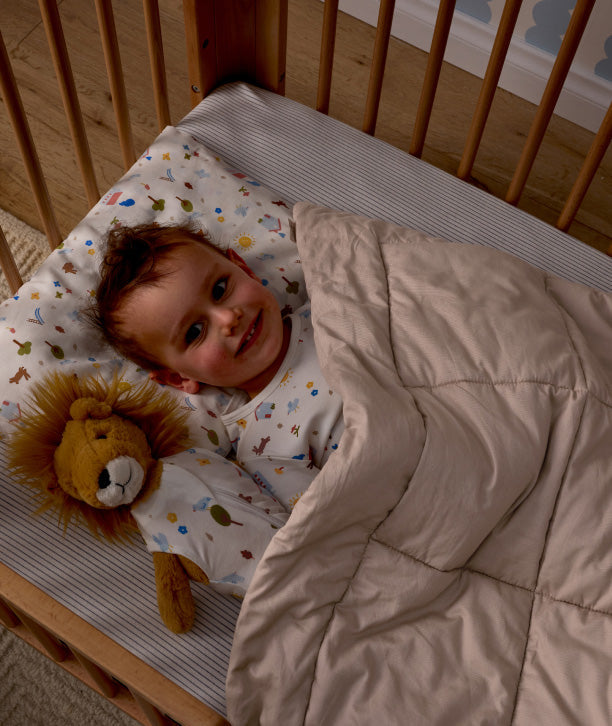 ergoPouch bedding range designed for preschoolers, crafted from natural, breathable, and sustainable materials for a good night sleep.