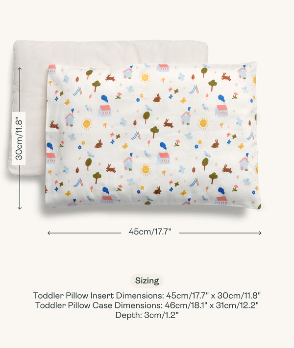 Organic Toddler Pillow and Case Daydream