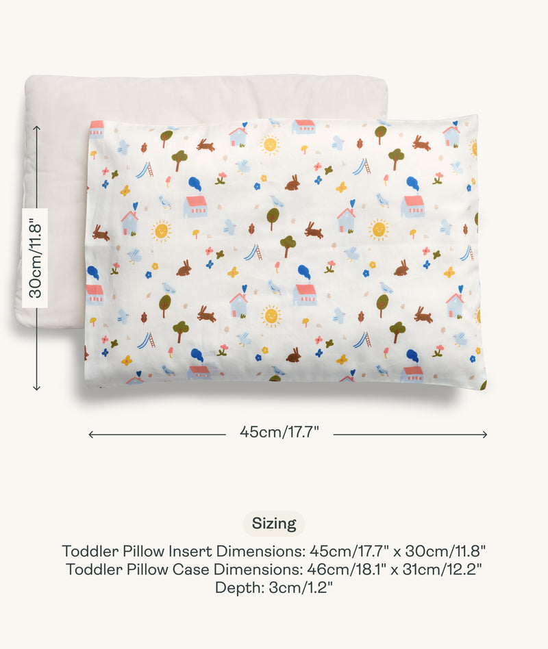 Organic Toddler Pillow and Case Daydream