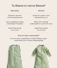 Comparison between sleeved and sleeveless sleeping bags