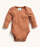 Bodywear Ls Bodysuit Chestnut