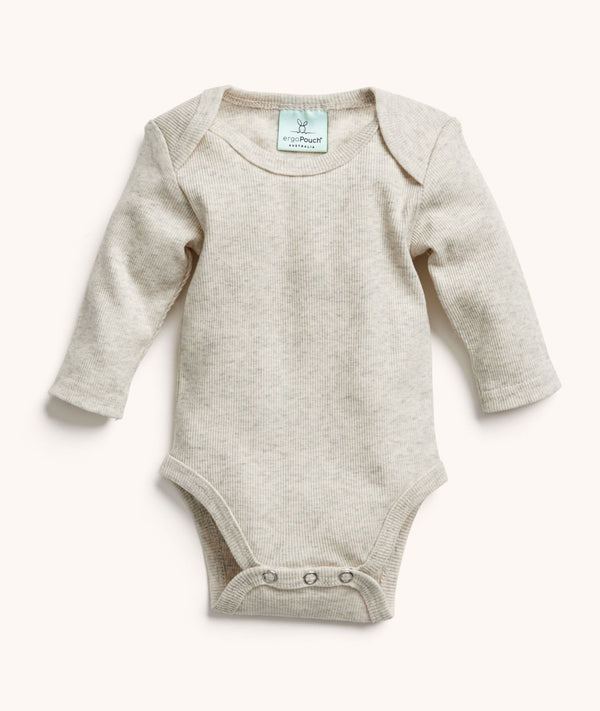 Bodywear Ls Bodysuit Grey Marle