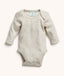 Bodywear Ls Bodysuit Grey Marle