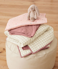 Quilted Coverlet 3.5 TOG Rosy Gingham product folded