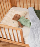 Bedding Toddlerbed Caramelgrid Foreststripes Doll Angle