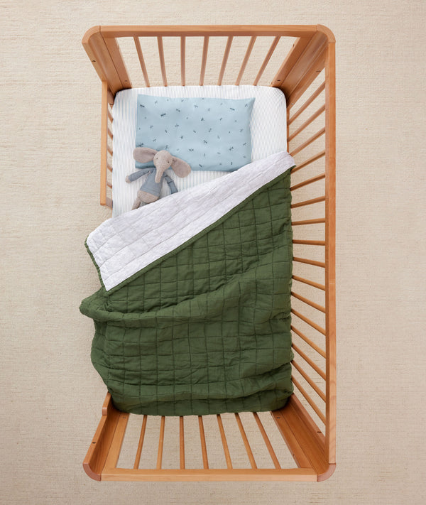 Quilted Coverlet 3.5 TOG Hunter Stripe flatlay