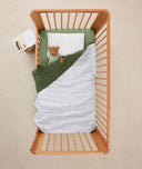 Quilted Coverlet 3.5 TOG Hunter Stripe flatlay, reverse side