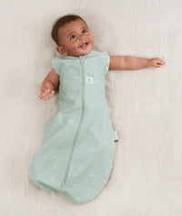 Cocoon Swaddle 0.2Tog Sage Arms Out