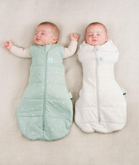 Cocoon Swaddle 2.5Tog Sage Greymarle Sleeping
