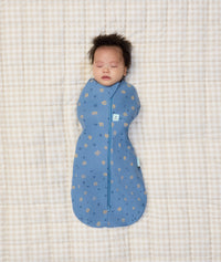 Cocoon Swaddle Bag 1.0 TOG Petit Pretzel newborn arms in