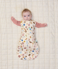 Cocoon Swaddle Bag TOG Bon Appetit newborn arms out