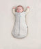 Cocoon 2.5Tog Grey Marle Arms Out Sleeping