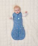 Cocoon Swaddle Bag Petit Pretzel newborn swaddled arms out