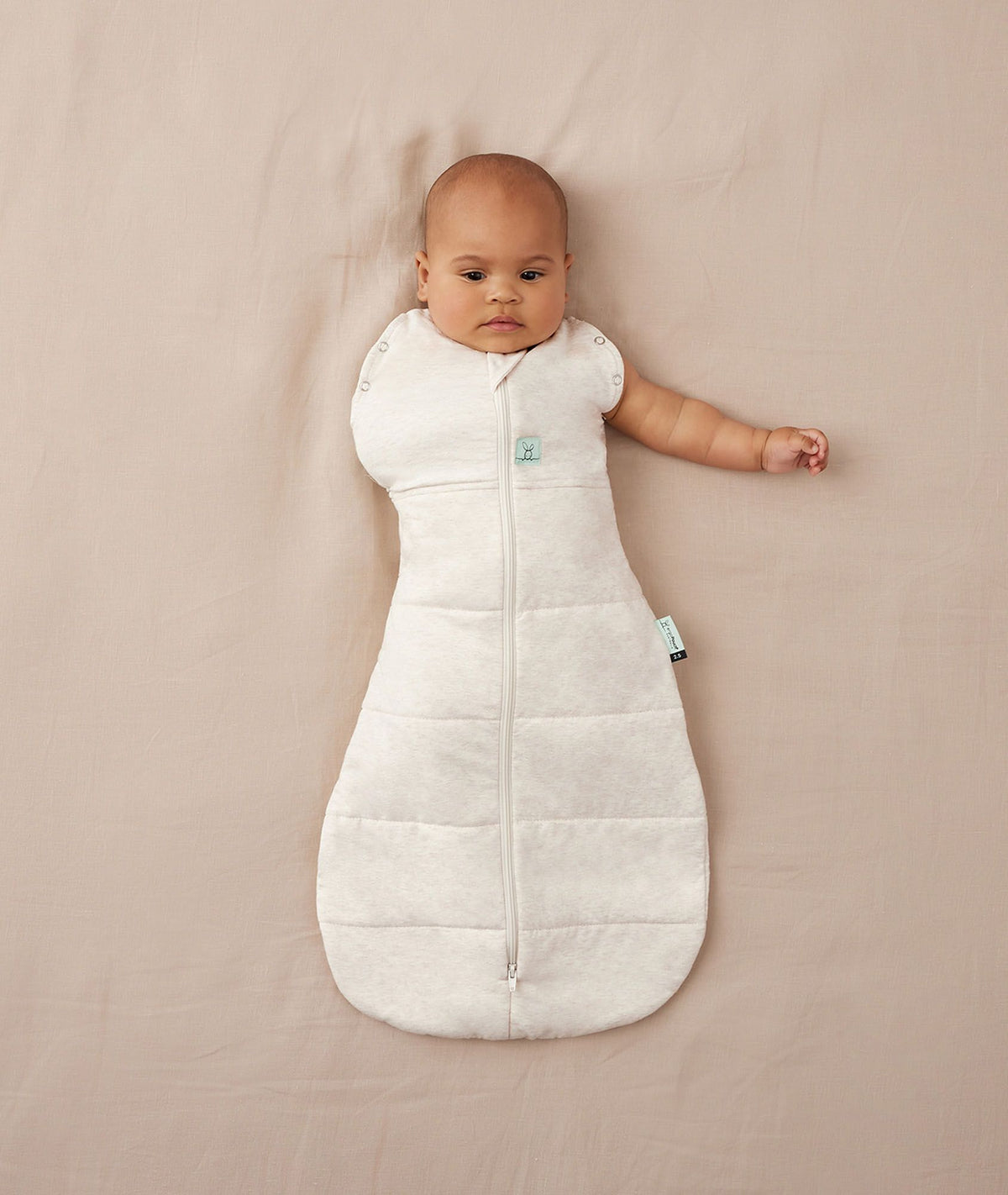 Cocoon Swaddle Bag 2.5 TOG Oatmeal Marle (Warm Pouch) – ergoPouch AU