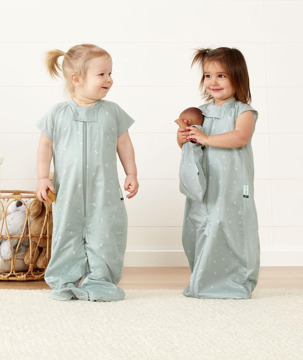 Doll Sleep Suit Bag 0.3Tog Bag 1.0Tog Suit Sage