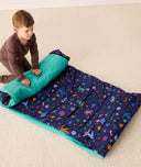 DreamRoll All-in-One Sleep Mat Space Dreams preschooler rolling up mat