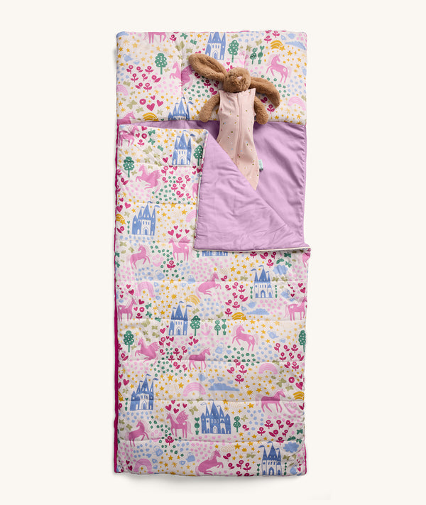 DreamRoll All-in-One Sleep Mat Unicorn Dreams product flatlay