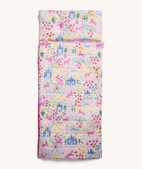 DreamRoll All-in-One Sleep Mat Unicorn Dreams zipped up