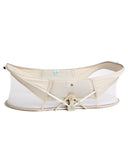 Easy Sleep Portable Bassinet Ecru folded out