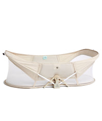 Easy Sleep Portable Bassinet Ecru folded out