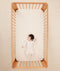 Fittedsheet Cot Caramelgrid Lslayer Oatmealmarle