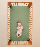 Fittedsheet Cot Moss Lslayer Daisies