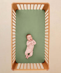 Fittedsheet Cot Moss Lslayer Daisies