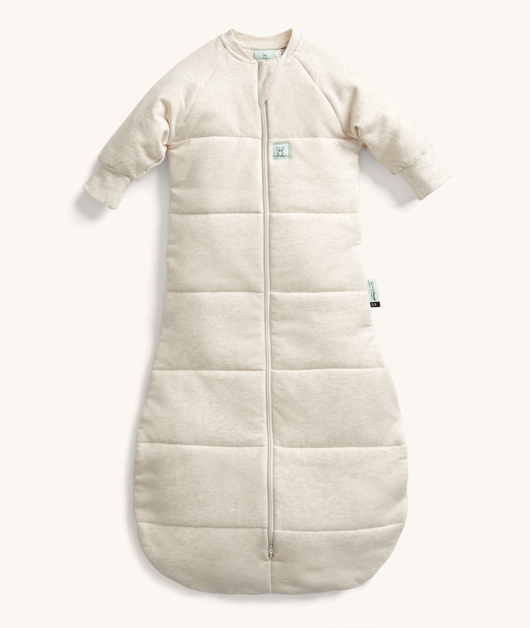 Sleeping Bag 3.5 TOG Sleeved Oatmeal Marle
