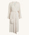 ergoPouch Matchy Matchy bamboo maternity robe in Oatmeal Marle