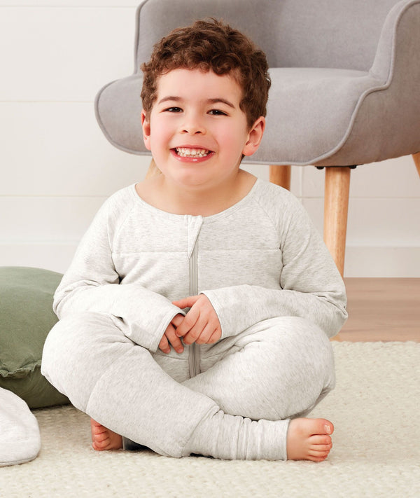 Jersey Bag Sleep Onesie 2.5Tog Grey Marle Brothers 3
