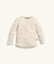 Cream patterned Long Sleeve Pyjamas top set against a plain background.