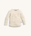Cream patterned Long Sleeve Pyjamas top set against a plain background.