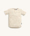 Cream patterned Short Sleeve Pyjama Top, made from soft, organic cotton that's gentle on skin.