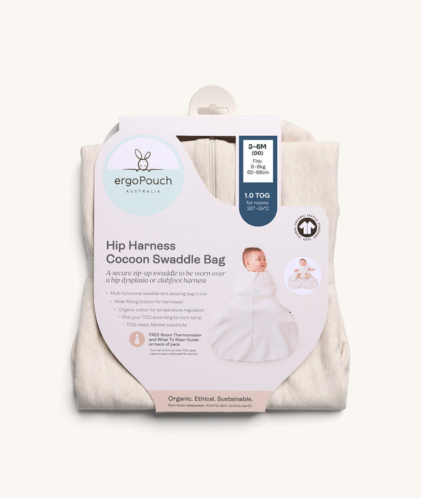 Hip Harness Cocoon Swaddle Bag 1.0 TOG Grey Marle
