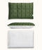 Quilted Pillowcase Hunter Stripe both sides