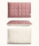 ergoPouch Quilted Pillowcase reversible Rosy Gingham