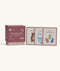 Product shot of Kids' Routine Cards. The set includes a box and various cards with simple illustrations and text designed to help children follow daily schedules.