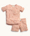 ergoPouch Short Sleeve Pyjamas in a two-piece set, featuring subtle elephant print.