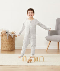 Sleep Onesie 2.5Tog Grey Marle Preschooler Standing