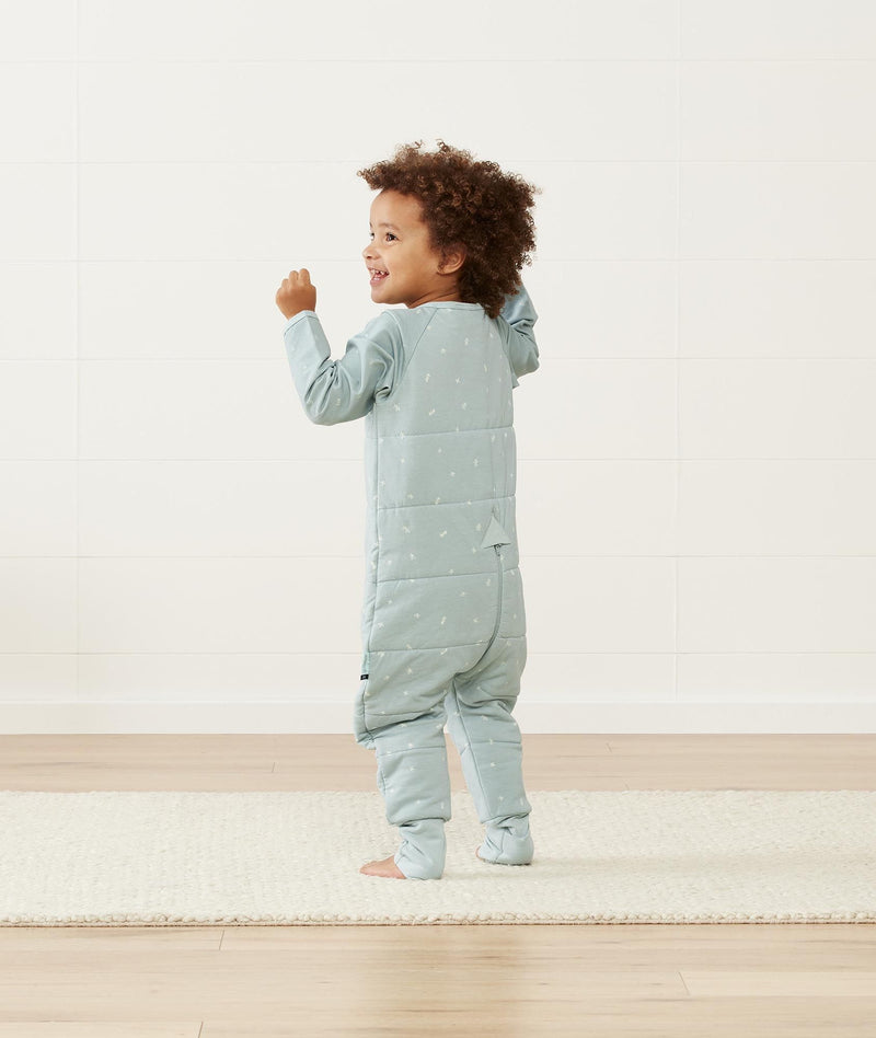 Sleep Onesie 2.5Tog Sage Pre Schooler Standing Back