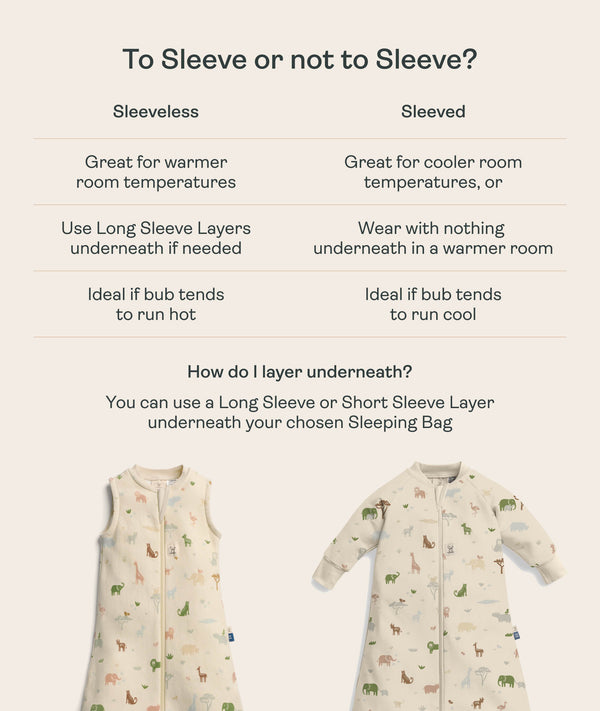 Comparison between sleeved and sleeveless sleeping bag