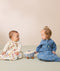 Sleeping Bag 3.5 TOG Sleeved Bon Appetit & Petit Pretzel infants sitting