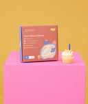 ergoPouch AU Short Sleeve Pyjamas 0.2 TOG Birthday Blobs Packaging