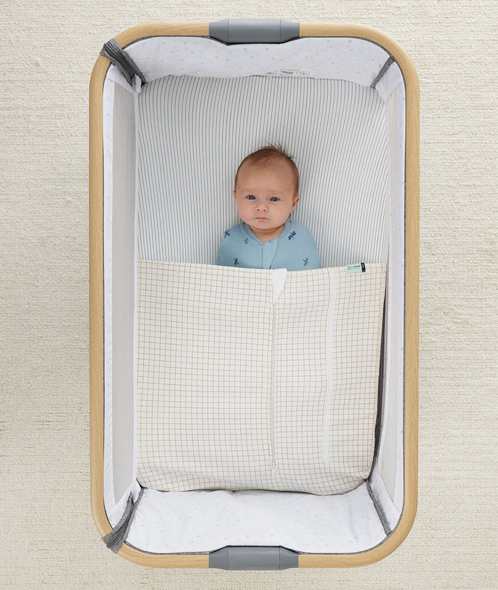 HugMe Blanket - 1.0 & 2.5 TOG Caramel Grid (formerly Baby Tuck Sheet ...