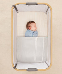 HugMe Blanket Midnight Stripe bedside sleeper