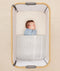 HugMe Blanket Midnight Stripe bedside sleeper