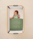 Tucksheet Bedside Moss Fittedsheet Caramelgrid Cocoon 1.0T Willow 2